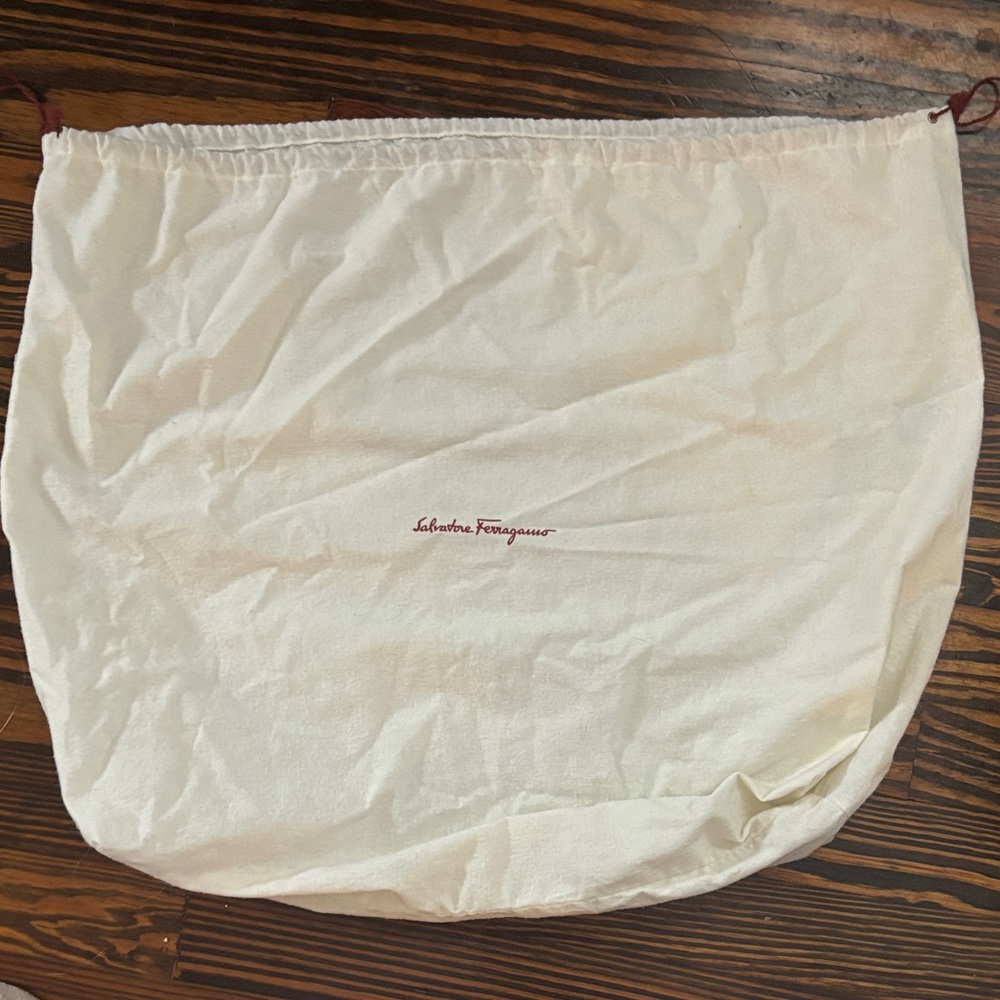Salvatore Ferragamo Cream Dust Bag